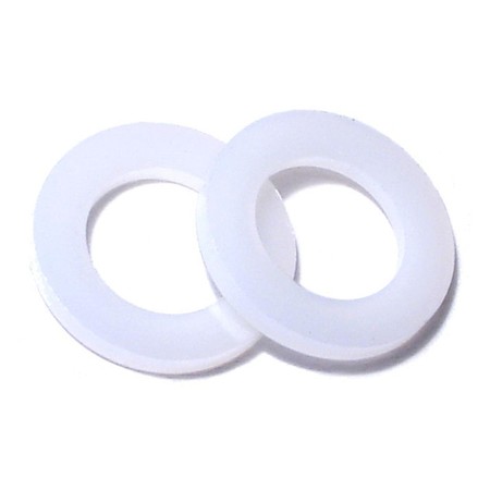 MIDWEST FASTENER Flat Washer, For Screw Size 3/8" , Nylon 25 PK 64972